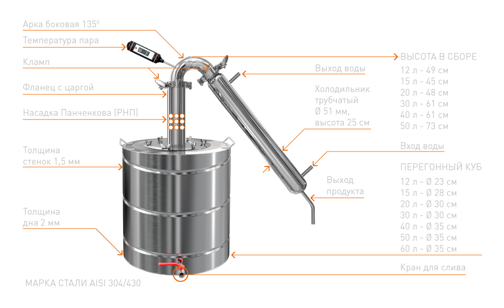 Самогонный Аппарат 30 Литров Купить